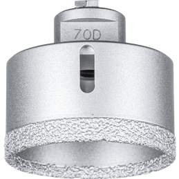 PFERD  Koronka diamentowa do wiercenia na sucho DPD FL Ø 70 mm, M14 PSF do płytek (szlifierka kątowa)