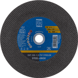 PFERD  Ściernica tarczowa do cięcia EHT 230 x 1,9 x 22,23 mm prosta linia uniwersalna PSF STEELOX do stali/stali szlachetnej