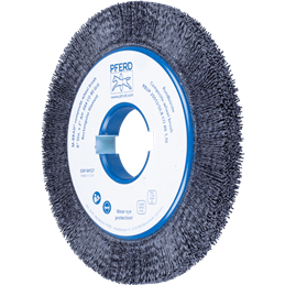 PFERD  SZCZOTKI KOMPOZYTOWE tarczowe RBUP Ø 200 x 13 x 50,8 mm włókno ceramiczne do otworu Ø 1,10 mm, ziarno 80, stacjonarne