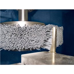 PFERD  SZCZOTKI KOMPOZYTOWE tarczowe FLEX RBUP Ø 350 x 13 x 50,8 mm włókno ceramiczne Ø 1,10 mm, ziarno 120, stacjonarne