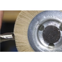 PFERD  Szczotka tarczowa wąska niepleciona RBU Ø150 x 12 x 31,75 mm otwór, włókno diamentowe Ø0,35 mm ziarno 600