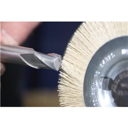 PFERD  Szczotka tarczowa wąska niepleciona RBU Ø150 x 12 x 31,75 mm otwór, włókno diamentowe Ø0,35 mm ziarno 600