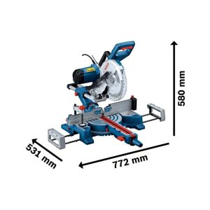 Piła ukośnica Bosch PRO GCM 254 D 1800W 254 mm – precyzyjna ukośnica