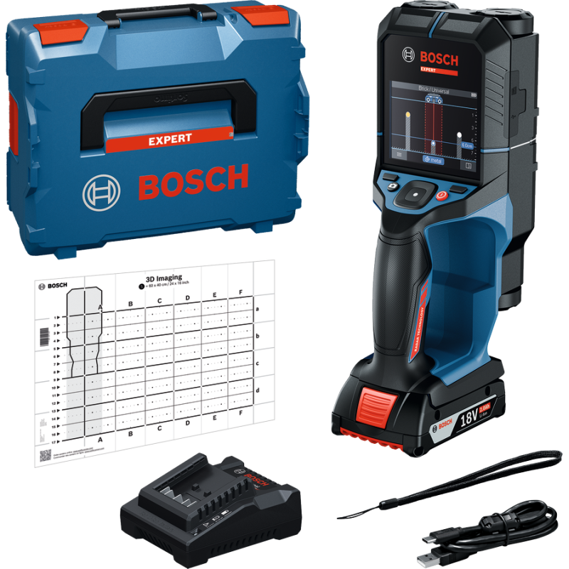 Bosch EXPERT D-tect 18V-200-17C – detektor 3D do 200 mm | FixPol