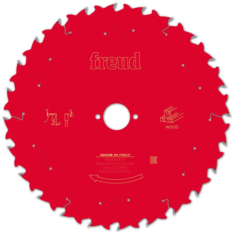 Piła tarczowa do drewna 255x25,4 Z24 FR25W001T FREUD
