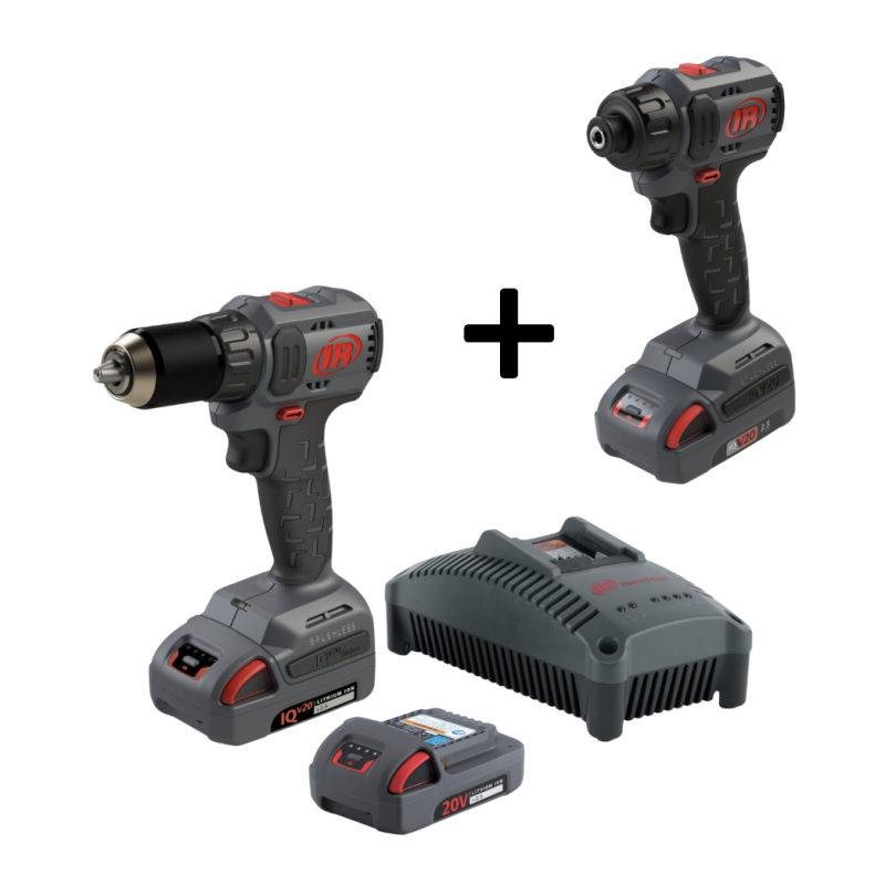 Zestaw Ingersoll Rand D3141 + D3411 wkrętarka i wiertarka