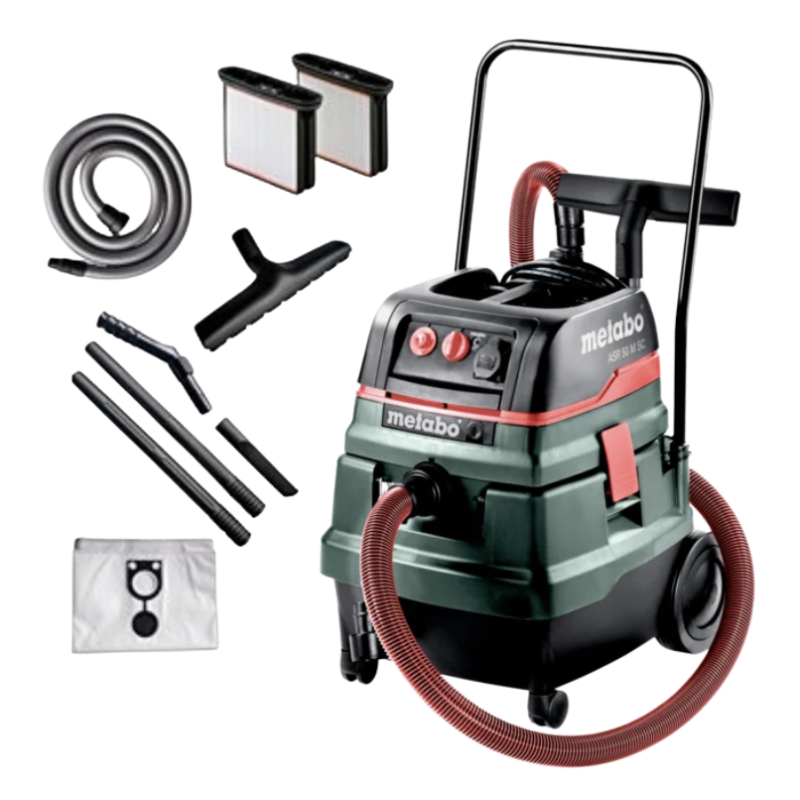 Odkurzacz przemysłowy Metabo ASR 50 L SC 1400W | 50L | FIxPol