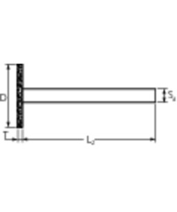 PFERD Diamentowe sciernice trzpieniowe DZY-N 8,0-0,5/3 D 64