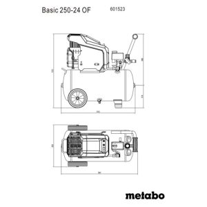 Sprężarka Metabo Basic 250-24 OF 24L 8 bar 601523000 | FixPol