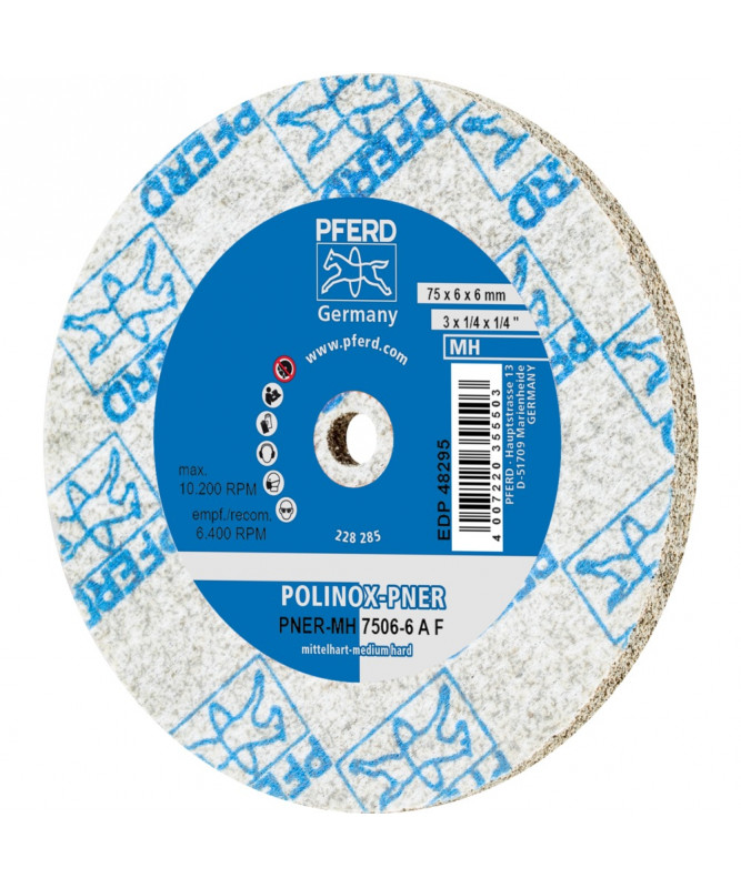 PFERD Sprasowane sciernice krazkowe POLINOX PNER-MH 7506-6 A F