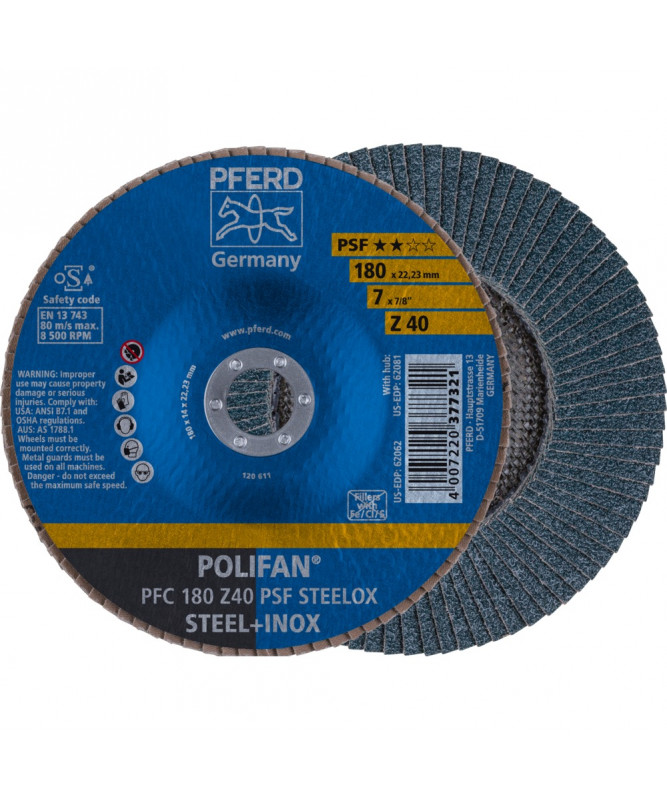 PFERD Sciernica lamelowa POLIFAN PFC 180 Z 40 PSF STEELOX