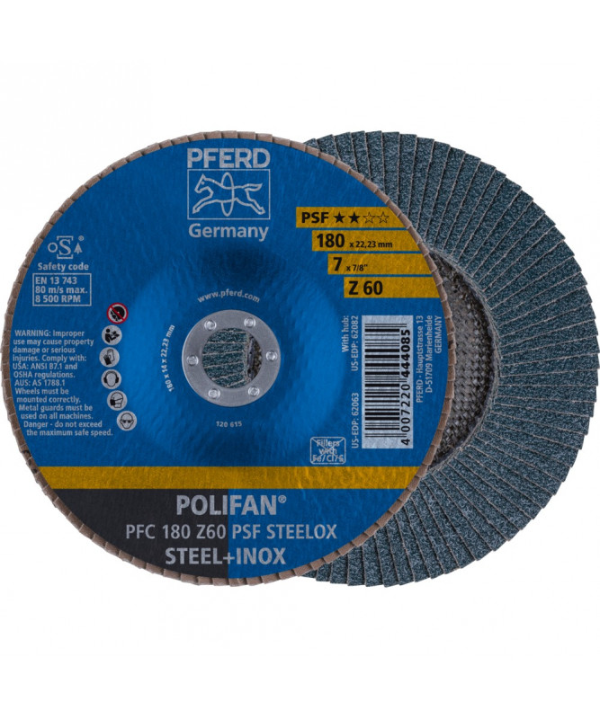 PFERD Sciernica lamelowa POLIFAN PFC 180 Z 60 PSF STEELOX