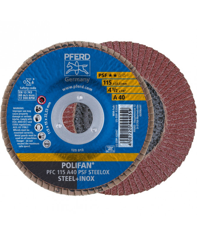 PFERD Sciernica lamelowa POLIFAN PFC 115 A 40 PSF STEELOX