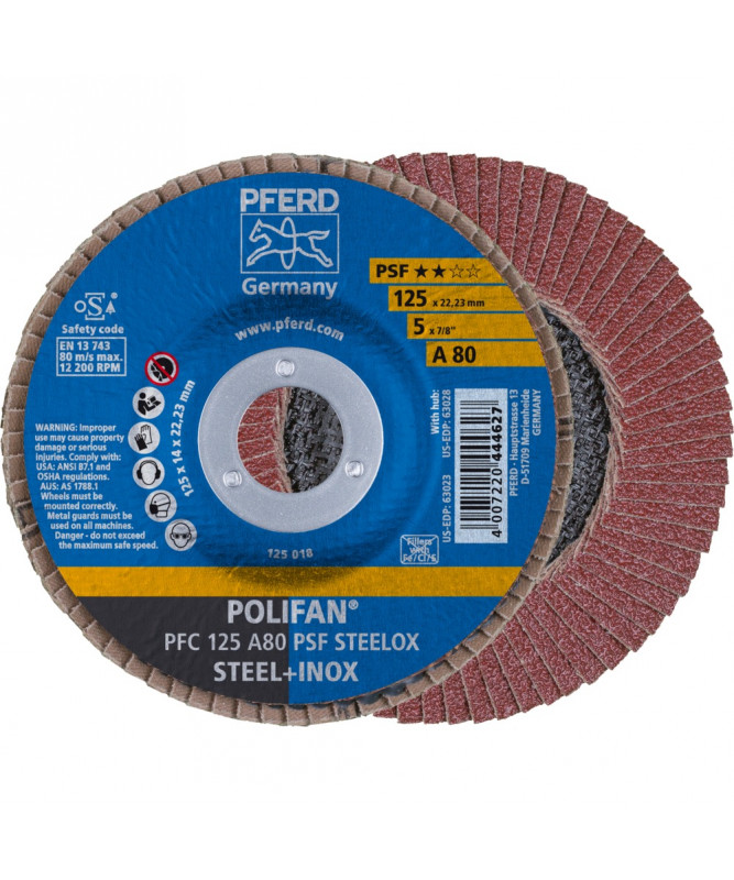 PFERD Sciernica lamelowa POLIFAN PFC 125 A 80 PSF STEELOX