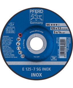 PFERD Sciernice tarczowe do zdzierania E 125-7 SG INOX