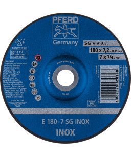 PFERD Sciernice tarczowe do zdzierania E 180-7 SG INOX