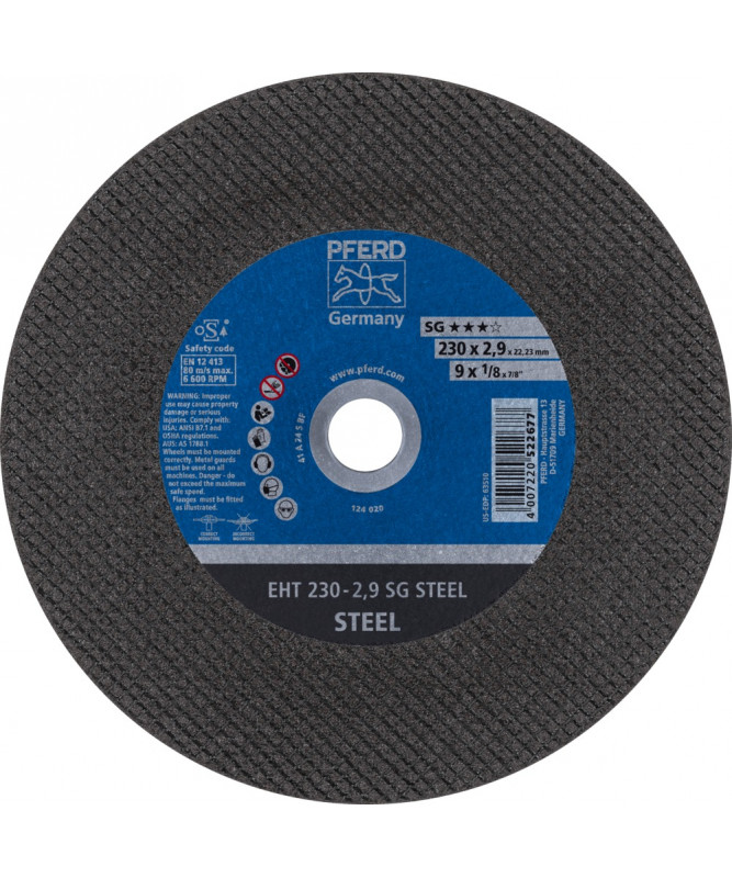 PFERD Sciernice tarczowe do ciecia EHT 230-2,9 SG STEEL