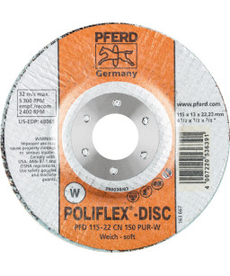 PFERD Sciernice Poliflex PFD 115-22 CN 150 PUR-W