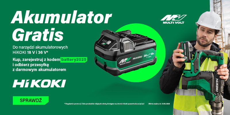 Akumulator MultiVolt HIKOKI GRATIS Akumulator MultiVolt HIKOKI GRATIS